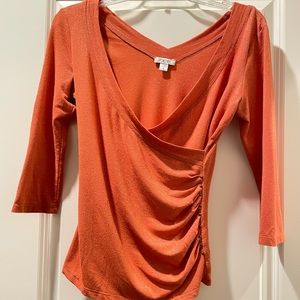 Orange Cachè mid sleeve shirt